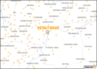 map of Menditahun