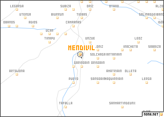 map of Mendívil