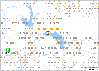 map of Mendizábal