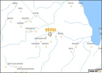 map of Mendi