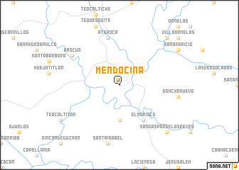 map of Mendocina