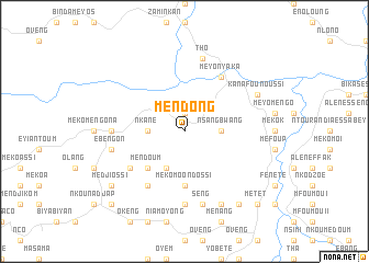 map of Mendong