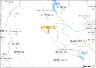 map of Mendon