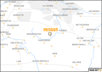 map of Mendon