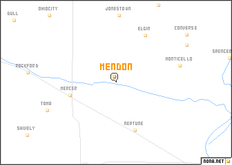 map of Mendon