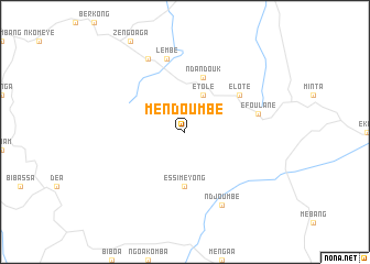 map of Mendoumbé