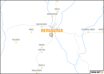 map of Mendoungé