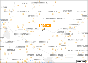 map of Mendoza