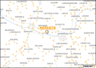 map of Mendoza