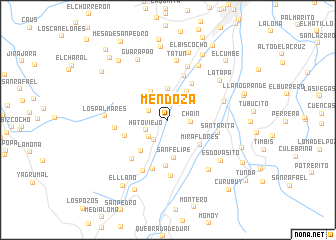 map of Mendoza