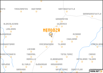 map of Mendoza