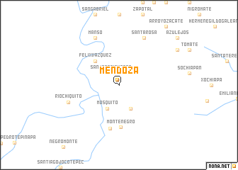 map of Mendoza