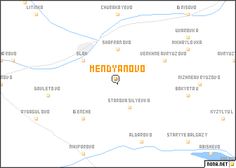 map of Mendyanovo