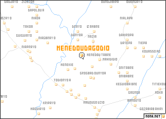 map of Ménédou-Dagodio