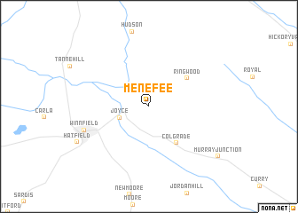 map of Menefee