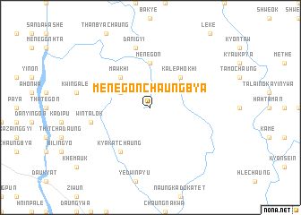 map of Menēgonchaungbya