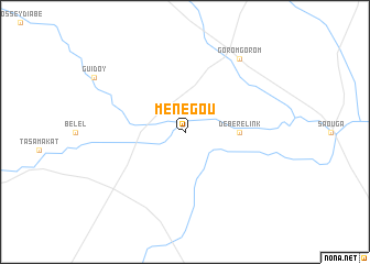 map of Ménégou