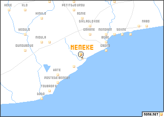 map of Ménéké