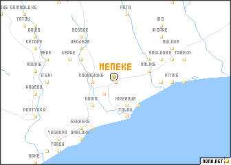 map of Ménéké