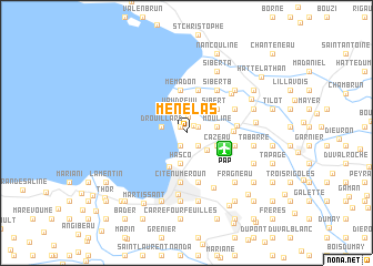 map of Ménélas