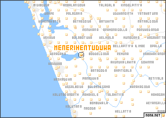 map of Menerihentuduwa