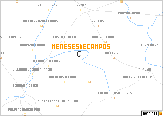 map of Meneses de Campos