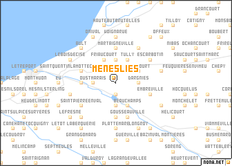 map of Méneslies