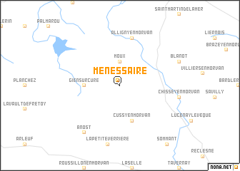 map of Ménessaire