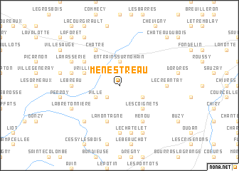 map of Ménestreau