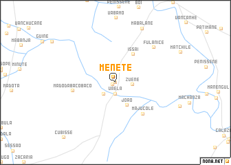 map of Menete