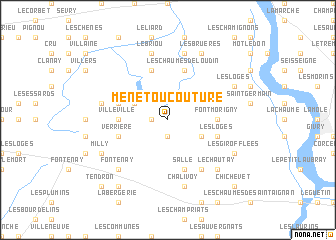 map of Menetou-Couture