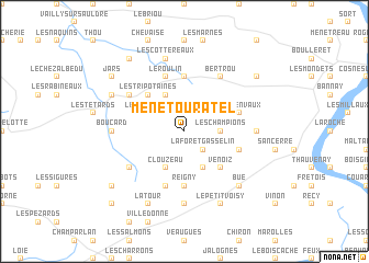 map of Menetou-Râtel