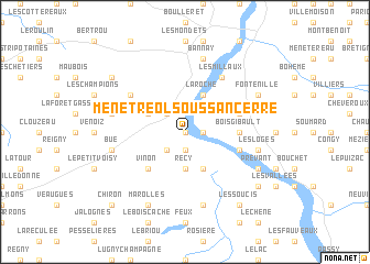 map of Ménétréol-sous-Sancerre