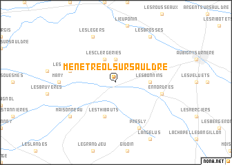 map of Ménétréol-sur-Sauldre