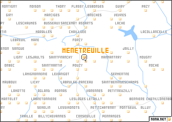 map of Menetreuille