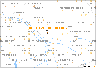 map of Ménétreux-le-Pitois