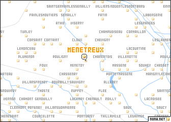 map of Ménétreux