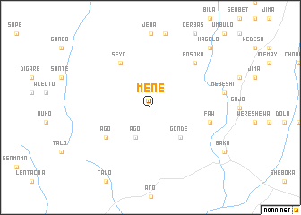 map of Menʼē