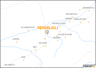map of Mengal Kili