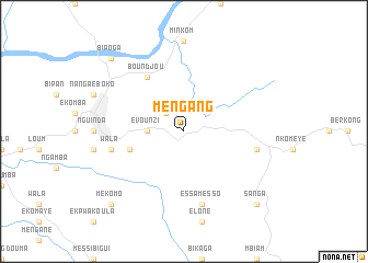 map of Mengang