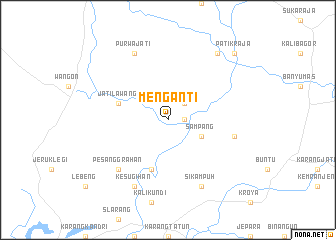 map of Menganti