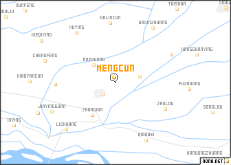 map of Mengcun