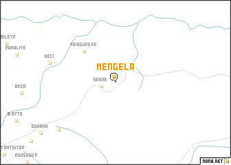 map of Mengēla