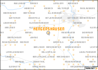 map of Mengershausen