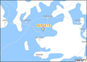 map of Mengete