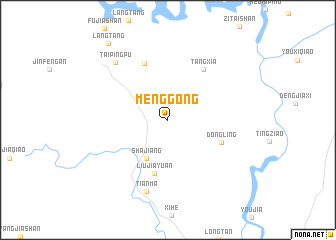 map of Menggong