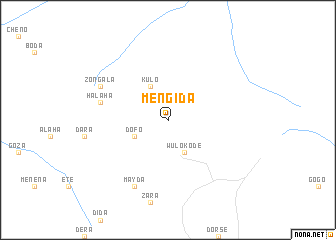 map of Mengida