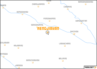 map of Mengjiawan