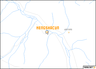 map of Mengshacun