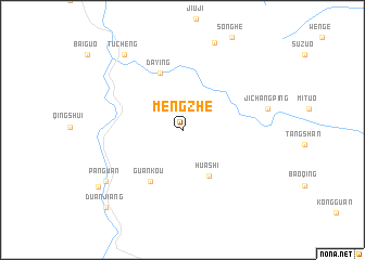 map of Mengzhe